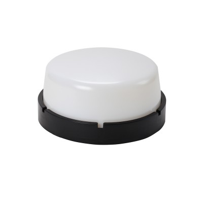 Светильник ERKA 1065D.i-Вlack-В с датчиком движения 26 W круглый черный/белый Е27 IP 65 (распродажа 770)