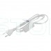 Шнур з вилкою та перемикачем e.wire.switch/plug.white, білий, 2x0.75, 1,5м