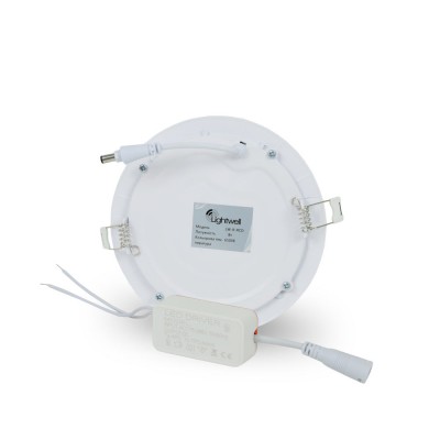 Світильник світлодіодний LIGHTWELL LW-R-RCD-6 6 W коло, вбудований Світильник світлодіодний LIGHTWELL LW-R-RCD-6 6 W коло, вбудований
