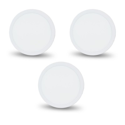 Комплект из 3-х светильников светодиодных LIGHTWELL LW-R-SFR-12 12 W круг, накладной