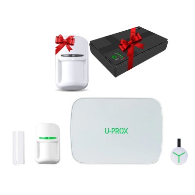 Комплект беспроводной охранной сигнализации U-Prox MPX G KF kit White+ в подарок VIA Energy Mini UPS для Wi-Fi роутера и дополнительный датчик движения U-Prox PIR