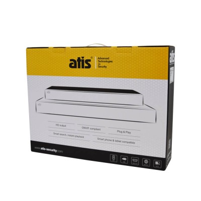 IP-видеорегистратор 16-канальный ATIS NVR7216 Ultra с AI функциями для систем видеонаблюдения