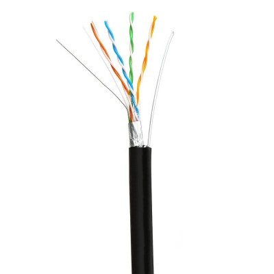 Кабель звита пара GoldMine GM FTP 4*2*0.5-CU PVC-PE MT кат.5 (FTP мідь зовнішній з несучим тросом) бухта 305м Кабель звита пара GoldMine GM FTP 4*2*0.5-CU PVC-PE MT кат.5 (FTP мідь зовнішній з несучим тросом) бухта 305м
