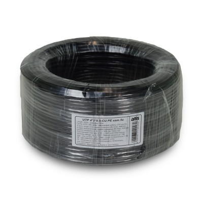 UTP 4*2*0.5-CU PE кат.5е (UTP мідь зовнішній) бухта 100 м
