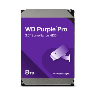 Жесткий диск 8TB Western Digital WD Purple Pro WD8002PURP для видеонаблюдения с AI