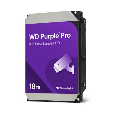 Жорсткий диск 18TB Western Digital WD Purple Pro WD181PURP для відеоспостереження з AI Жорсткий диск 18TB Western Digital WD Purple Pro WD181PURP для відеоспостереження з AI