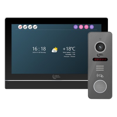 Комплект відеодомофона Light Vision: домофон 7 Комплект відеодомофона Light Vision: домофон 7