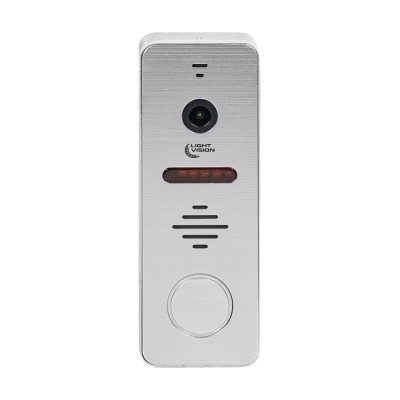 Комплект відеодомофона Light Vision: домофон 7" WiFi Tuya MADRID FHD White та відеопанель 2Mp RIO FHD Silver