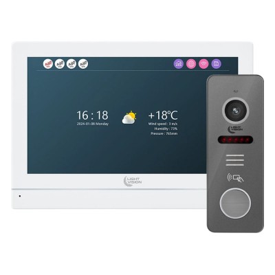 Комплект відеодомофона Light Vision: домофон 7 Комплект відеодомофона Light Vision: домофон 7