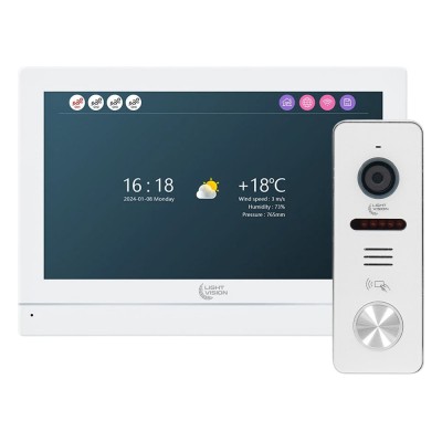 Комплект відеодомофона Light Vision: домофон 7 Комплект відеодомофона Light Vision: домофон 7
