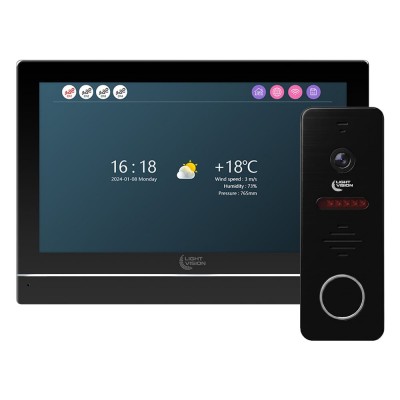 Комплект відеодомофона Light Vision: домофон 7 Комплект відеодомофона Light Vision: домофон 7