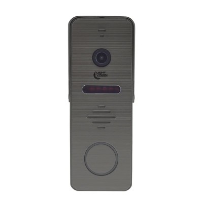 Комплект відеодомофона Light Vision: домофон 7" WiFi Tuya MADRID FHD Black та відеопанель 2Mp RIO FHD Grey