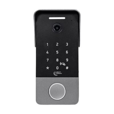 Комплект відеодомофона Light Vision: домофон 7" WiFi Tuya MADRID FHD White та відеопанель 2Mp RIO FHD(KEY) Silver зі зчитувачем Mifare та клавіатурою
