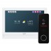 Комплект відеодомофона Light Vision: домофон 7" WiFi Tuya MADRID FHD White та відеопанель 2Mp RIO FHD Black
