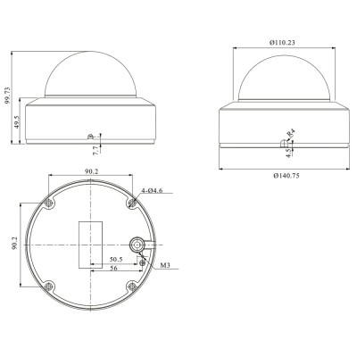 IP-відеокамера 6Mp TVT TD-9563E4B-A(D/AZ/PE/AW3) White f=2.7-13.5mm, ІЧ+LED-підсвічування, з мікрофоном