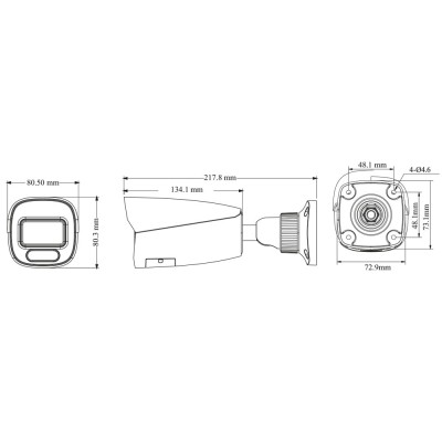 IP-відеокамера 6Mp TVT TD-9462E4B-A(D/AZ/PE/AW3) White f=2.7-13.5mm, ІЧ+LED-підсвічування, з 2 мікрофонами
