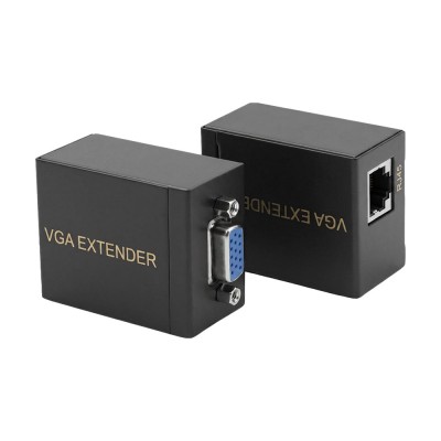 Подовжувач відеосигналу VGA 60m NVC RJ45 to VGA Cat5e Cat6