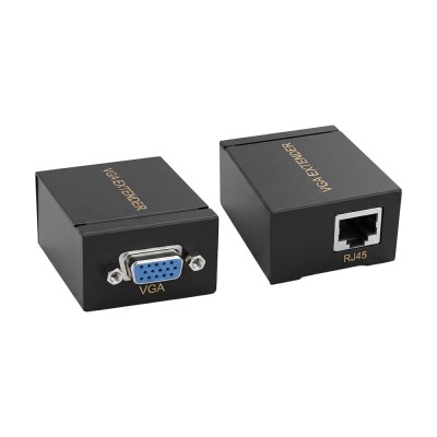 Подовжувач відеосигналу VGA 60m NVC RJ45 to VGA Cat5e Cat6