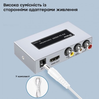 Конвертер видеосигнала AV-HDMI Dtech DT-7005A