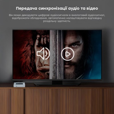 Конвертер відеосигналу HDMI-AV Dtech DT-7019A Конвертер відеосигналу HDMI-AV Dtech DT-7019A