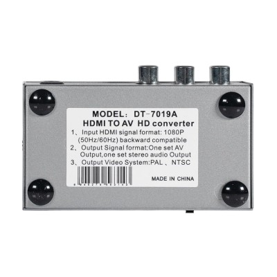 Конвертер відеосигналу HDMI-AV Dtech DT-7019A Конвертер відеосигналу HDMI-AV Dtech DT-7019A