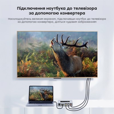 Конвертер видеосигнала AV-HDMI Dtech DT-7005A
