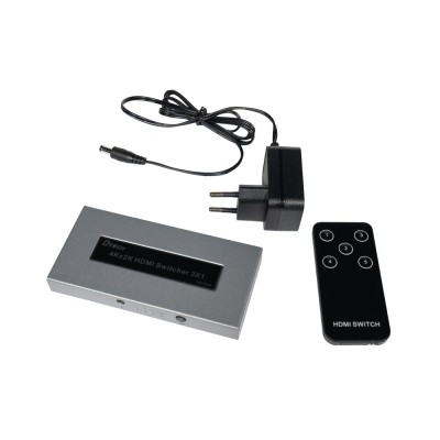 Комутатор 4K HDMI 2.0 3x1 Dtech DT-7431 Комутатор 4K HDMI 2.0 3x1 Dtech DT-7431