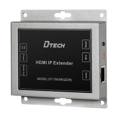 Удлинитель видеосигнала HDMI 150m IP-150 Dtech DT-7043R (QCW) Receiver Удлинитель видеосигнала HDMI 150m IP-150 Dtech DT-7043R (QCW) Receiver