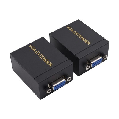 Подовжувач відеосигналу VGA 60m NVC RJ45 to VGA Cat5e Cat6