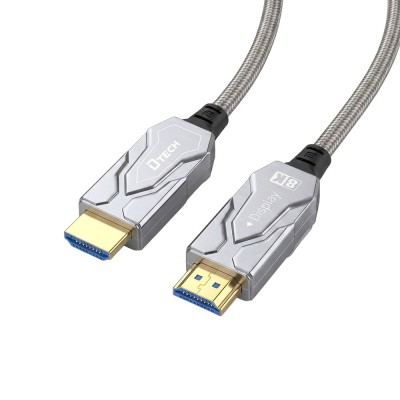 Кабель оптичний армований HDMI 2.1 80m Dtech DT-HF8080K Кабель оптичний армований HDMI 2.1 80m Dtech DT-HF8080K