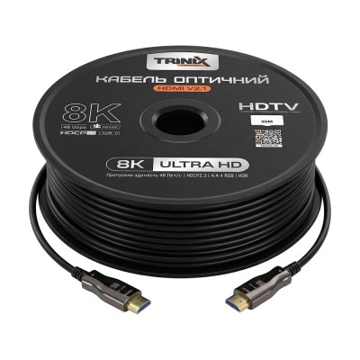 Кабель HDMI V2.1 оптичний 35м Trinix (AOC-HDMI8k-35m)