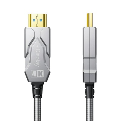 Кабель оптичний армований HDMI 2.0 40m Dtech DT-HF2040K Кабель оптичний армований HDMI 2.0 40m Dtech DT-HF2040K