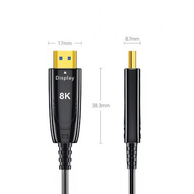 Кабель оптичний HDMI 2.1 100m Dtech DT-HOF8100 Кабель оптичний HDMI 2.1 100m Dtech DT-HOF8100