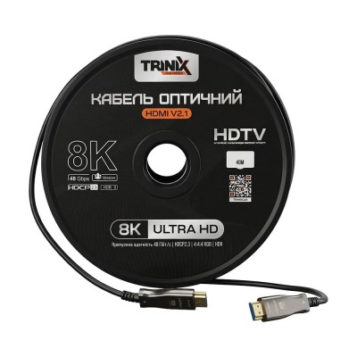 Кабель HDMI V2.1 оптичний 40м Trinix (AOC-HDMI8k-40m)