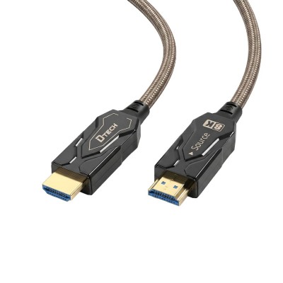 Кабель оптичний армований HDMI 2.1 50m Dtech DT-HF8050BK Кабель оптичний армований HDMI 2.1 50m Dtech DT-HF8050BK