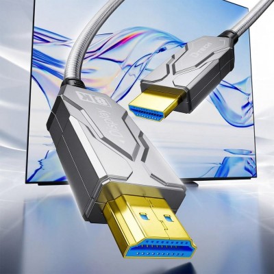 Кабель оптичний армований HDMI 2.1 100m Dtech DT-HF8100K Кабель оптичний армований HDMI 2.1 100m Dtech DT-HF8100K