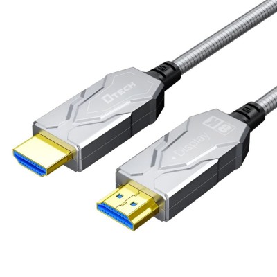 Кабель оптичний армований HDMI 2.1 100m Dtech DT-HF8100K Кабель оптичний армований HDMI 2.1 100m Dtech DT-HF8100K