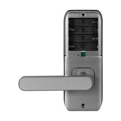 Замок биометрический автономный Trinix TRL-5406BTF Silver L/R с Bluetooth, считывателем отпечатков пальцев и карт Mifare Замок биометрический автономный Trinix TRL-5406BTF Silver L/R с Bluetooth, считывателем отпечатков пальцев и карт Mifare