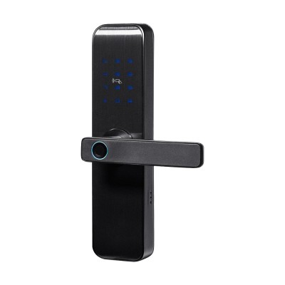 Замок биометрический автономный Trinix TRL-7703WF Black L/R с Bluetooth, считывателем отпечатков пальцев и карт Mifare