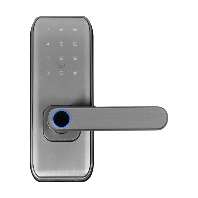 Замок биометрический автономный Trinix TRL-5406BTF Silver L/R с Bluetooth, считывателем отпечатков пальцев и карт Mifare Замок биометрический автономный Trinix TRL-5406BTF Silver L/R с Bluetooth, считывателем отпечатков пальцев и карт Mifare