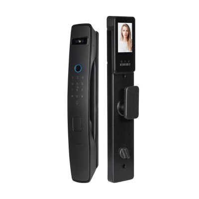 Замок биометрический автономный Trinix TRL-8803BTV Black L/R с Bluetooth и Wi-Fi, распознаванием лиц, ладоней, считывателем отпечатков пальцев и карт Mifare Замок биометрический автономный Trinix TRL-8803BTV Black L/R с Bluetooth и Wi-Fi, распознаванием лиц, ладоней, считывателем отпечатков пальцев и карт Mifare