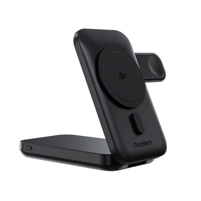 Повербанк з підставкою 10000mAh Choetech B750 Black QC3.0 PD3.0 бездротова зарядка смартфонів та Apple Watch Повербанк з підставкою 10000mAh Choetech B750 Black QC3.0 PD3.0 бездротова зарядка смартфонів та Apple Watch