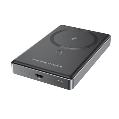 Повербанк 10000mAh Choetech B739 Black QC3.0 PD3.0 бездротова магнітна зарядка