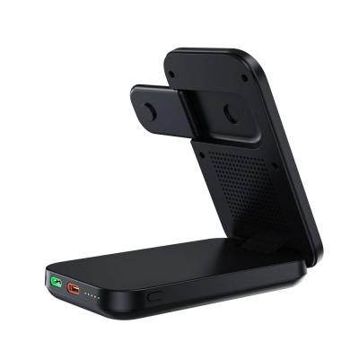 Повербанк з підставкою 10000mAh Choetech B750 Black QC3.0 PD3.0 бездротова зарядка смартфонів та Apple Watch Повербанк з підставкою 10000mAh Choetech B750 Black QC3.0 PD3.0 бездротова зарядка смартфонів та Apple Watch