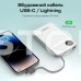 Повербанк 10000mAh Choetech B695 White QC3.0 PD3.0 беспроводная зарядка смартфонов и Apple Watch