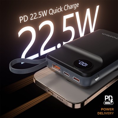 Повербанк 20000mAh Choetech B696 Black QC3.0 PD3.0 бездротова зарядка смартфонів та Apple Watch Повербанк 20000mAh Choetech B696 Black QC3.0 PD3.0 бездротова зарядка смартфонів та Apple Watch