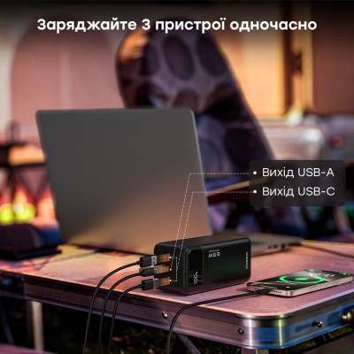 Повербанк 50000 mAh Choetech B733 Black 65W QC3.0 PD3.0 Повербанк 50000 mAh Choetech B733 Black 65W QC3.0 PD3.0