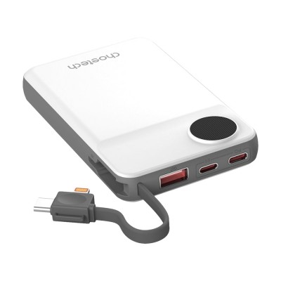 Повербанк 10000mAh Choetech B695 White QC3.0 PD3.0 беспроводная зарядка смартфонов и Apple Watch