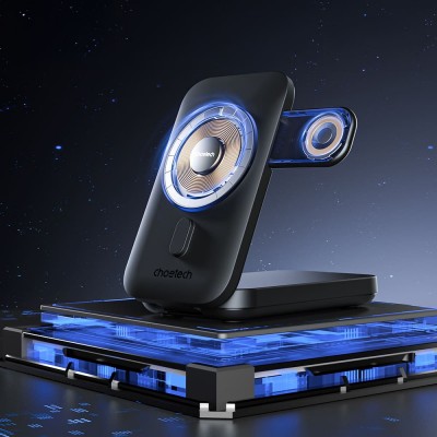 Повербанк з підставкою 10000mAh Choetech B750 Black QC3.0 PD3.0 бездротова зарядка смартфонів та Apple Watch Повербанк з підставкою 10000mAh Choetech B750 Black QC3.0 PD3.0 бездротова зарядка смартфонів та Apple Watch