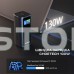 Повербанк 20000mAh Choetech B815 Grey 130W QC3.0 PD3.0 TFT Smart дисплей, вбудований кабель